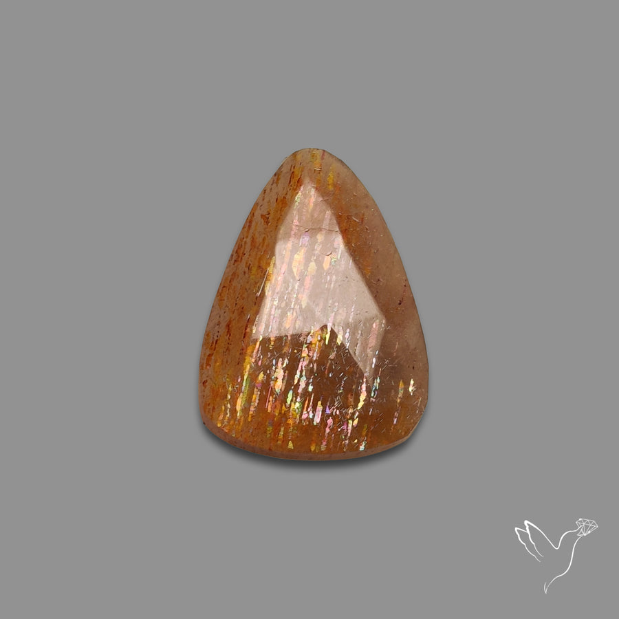 Rose Cut Meteor Shower Sunstone Rainbow Sheen