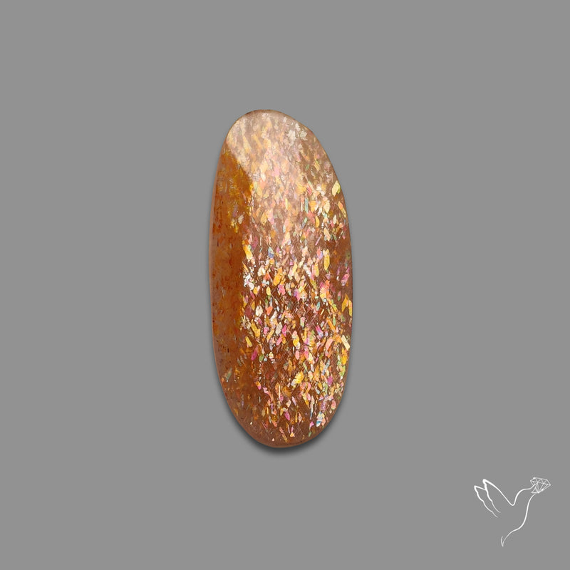 Rose Cut Meteor Shower Sunstone Rainbow Sheen