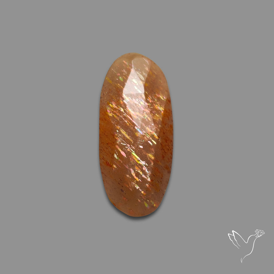 Rose Cut Meteor Shower Sunstone Rainbow Sheen