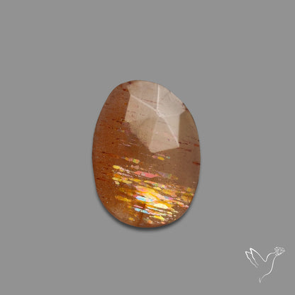 Rose Cut Meteor Shower Sunstone Rainbow Sheen