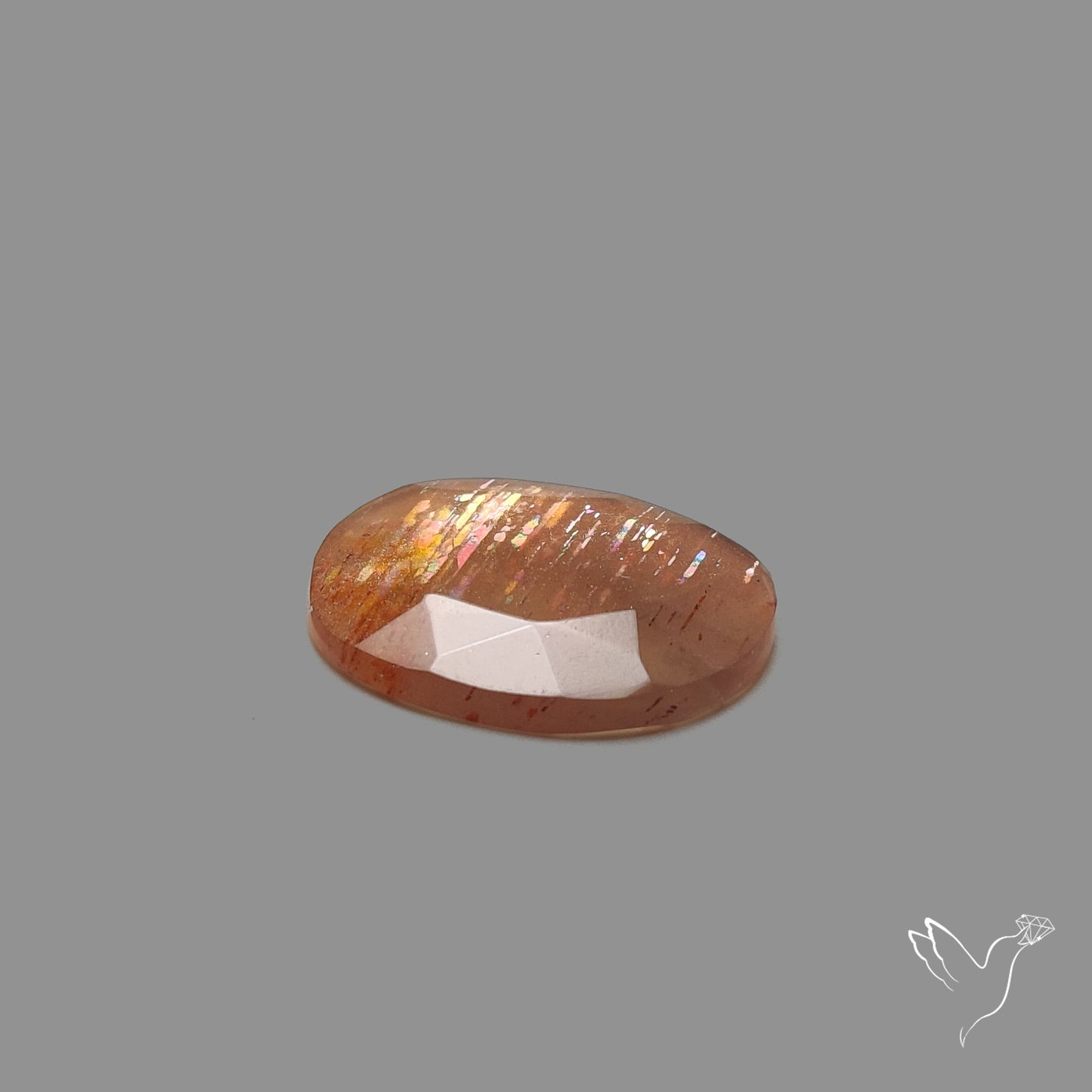 Rose Cut Meteor Shower Sunstone Rainbow Sheen
