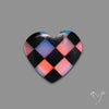 Intarcia Aurora Opal Inlay Black Onyx Heart