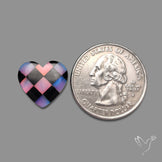 Intarcia Aurora Opal Inlay Black Onyx Heart