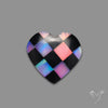 Intarcia Aurora Opal Inlay Black Onyx Heart