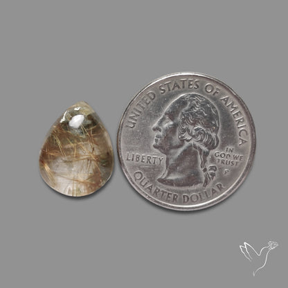 Lodolite Cabochon Uneven Back
