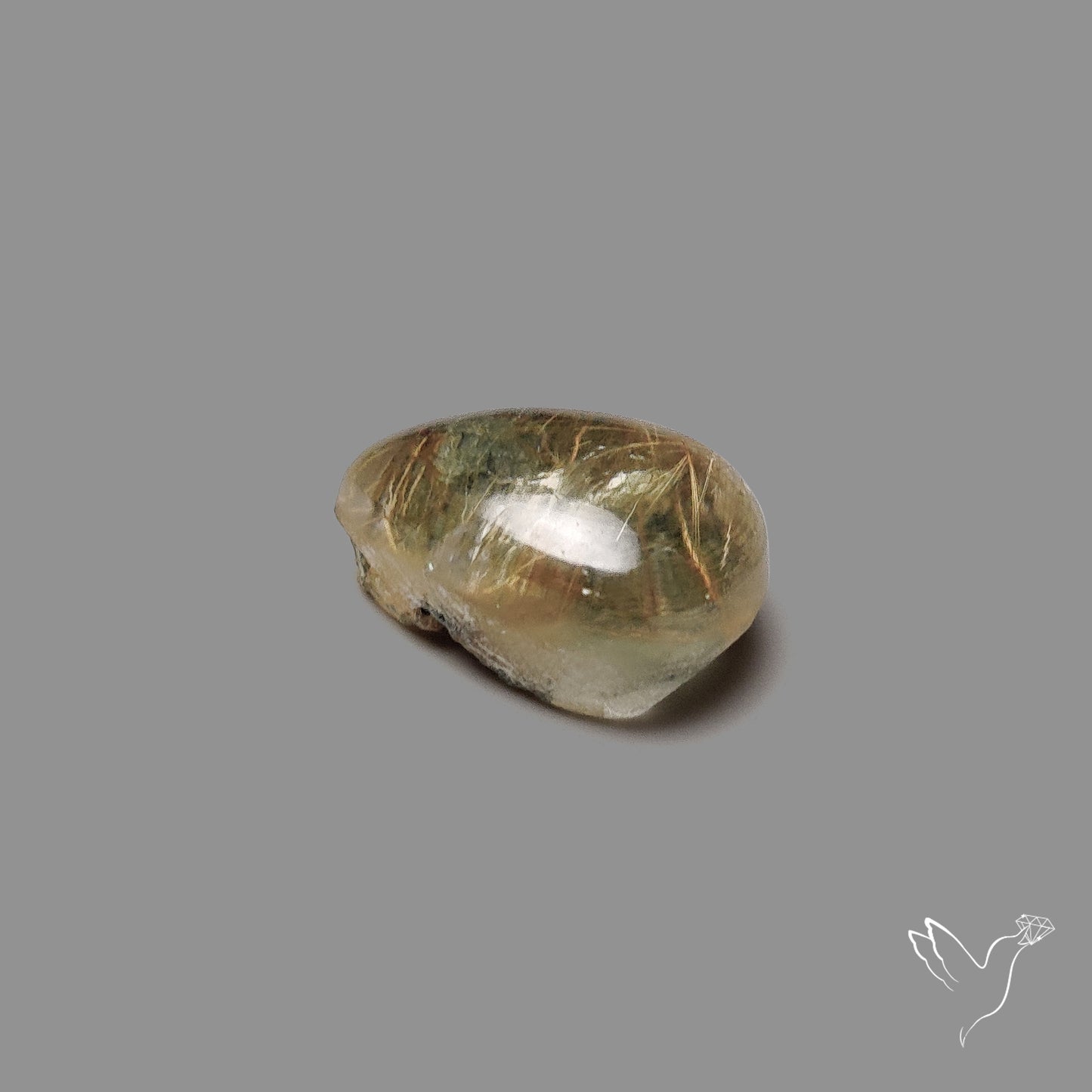 Lodolite Cabochon Uneven Back