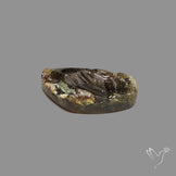Green Grossular Garnet Raw Face Druzy