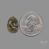 Green Grossular Garnet Raw Face Druzy