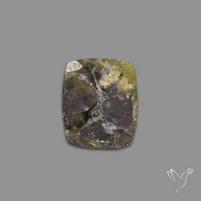 Green Grossular Garnet Raw Face Druzy