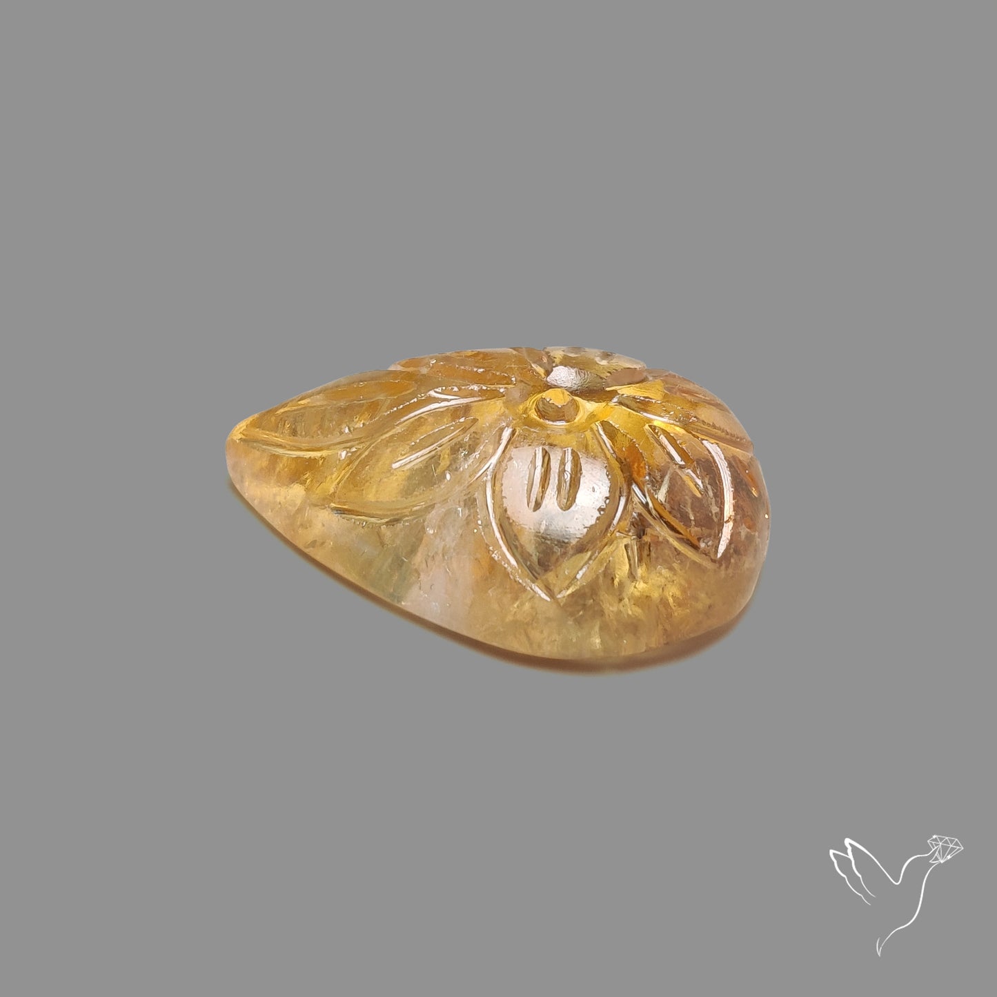 Citrine Mughal Carving
