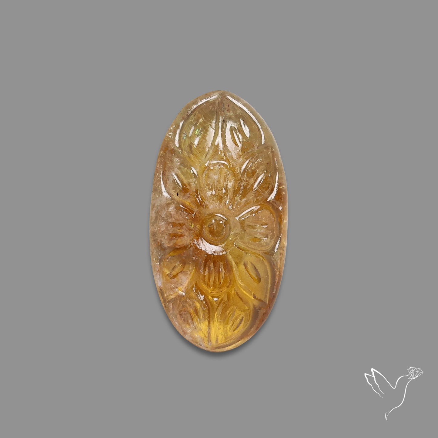 Citrine Mughal Carving