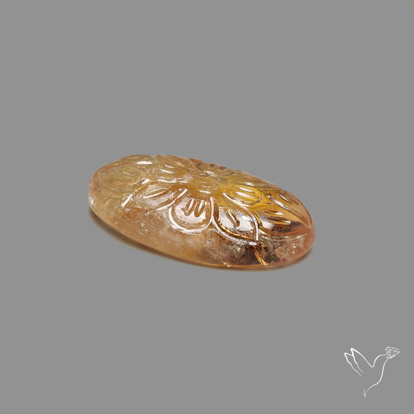 Citrine Mughal Carving