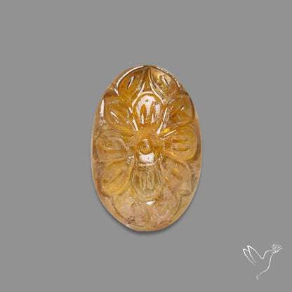 Citrine Mughal Carving