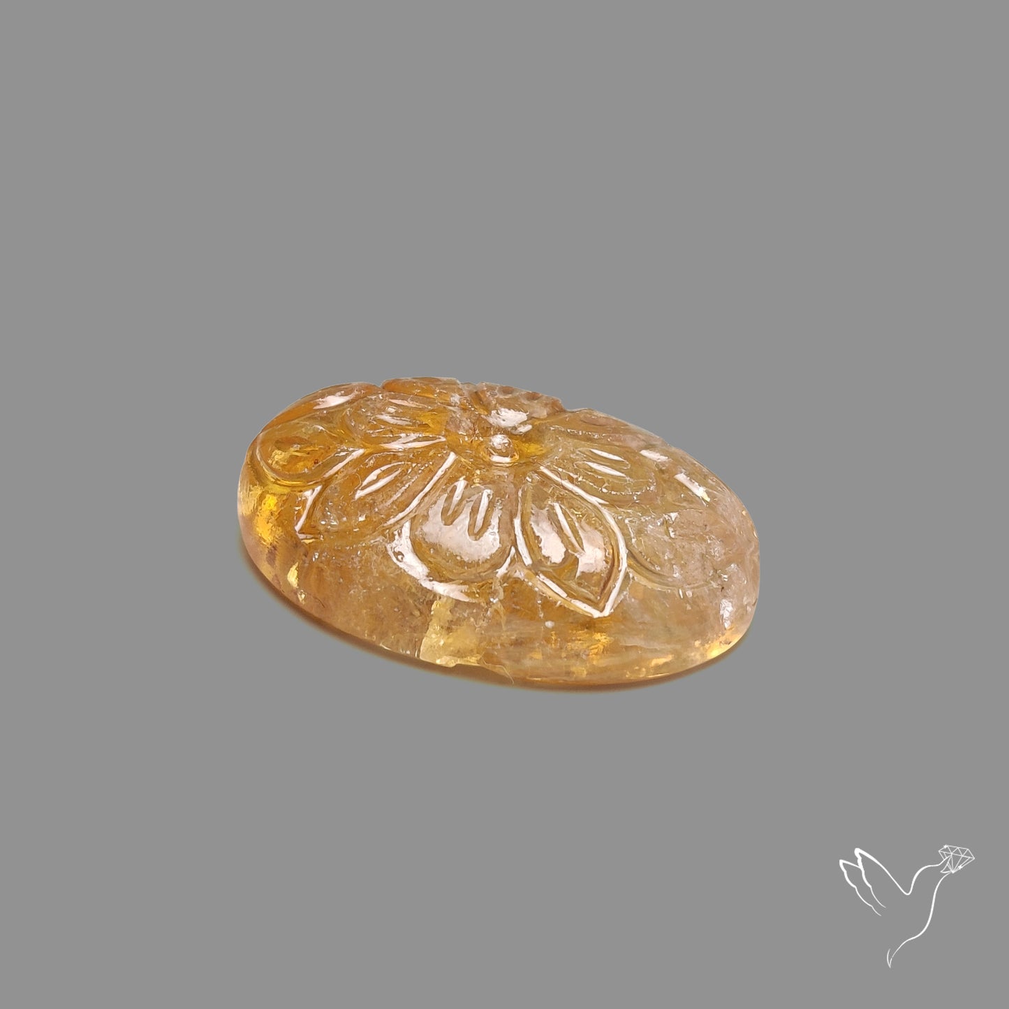 Citrine Mughal Carving