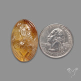 Citrine Mughal Carving
