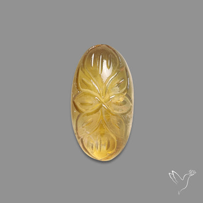 Citrine Mughal Carving
