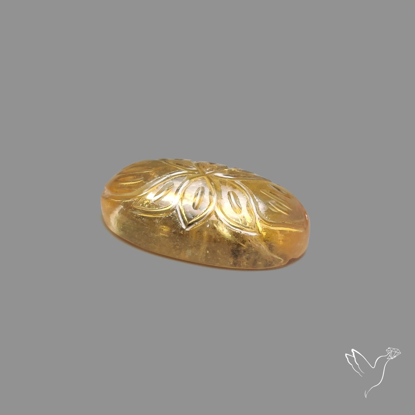 Citrine Mughal Carving