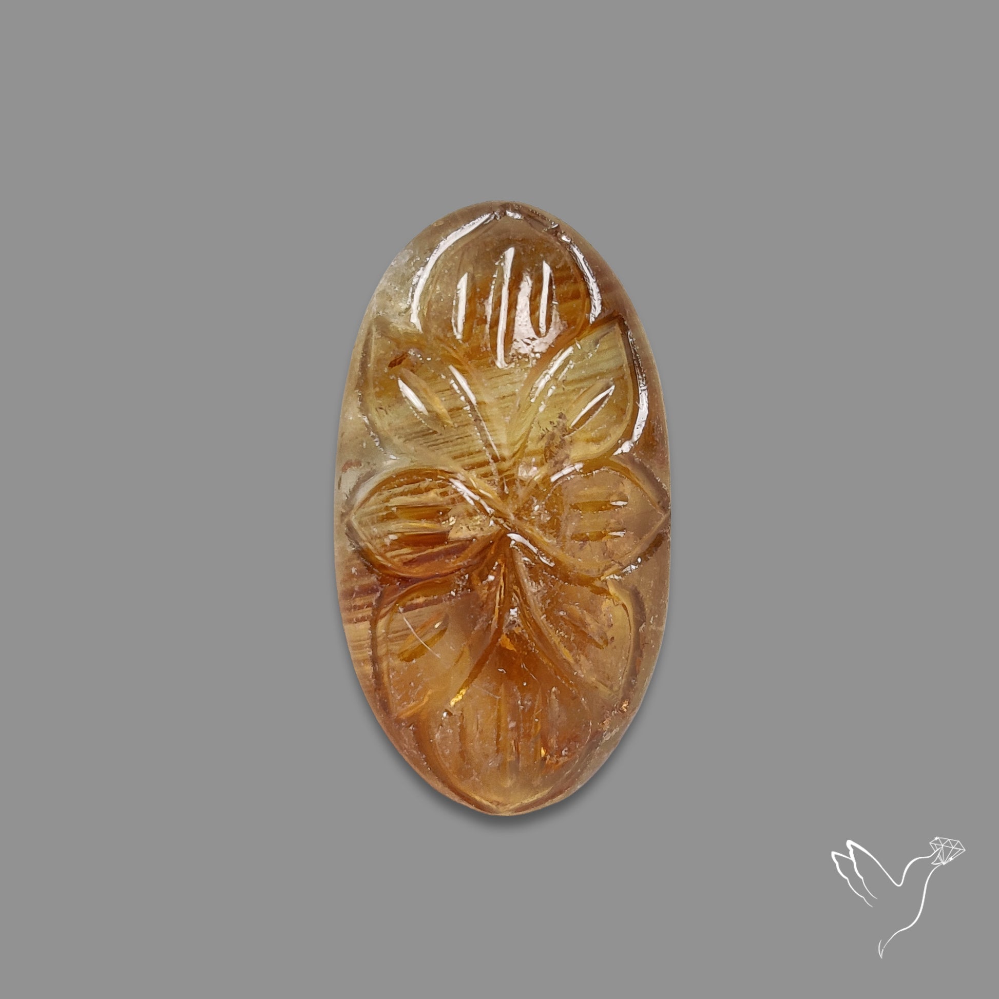 Citrine Mughal Carving
