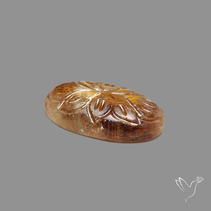 Citrine Mughal Carving