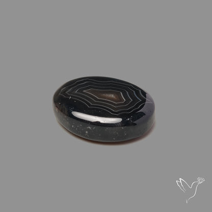 Black Banded Agate Cabochon