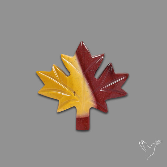 Mookaite Maple Leaf Carving