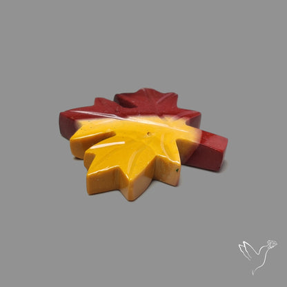 Mookaite Maple Leaf Carving