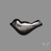 Silversheen Obsidian Bird Carving