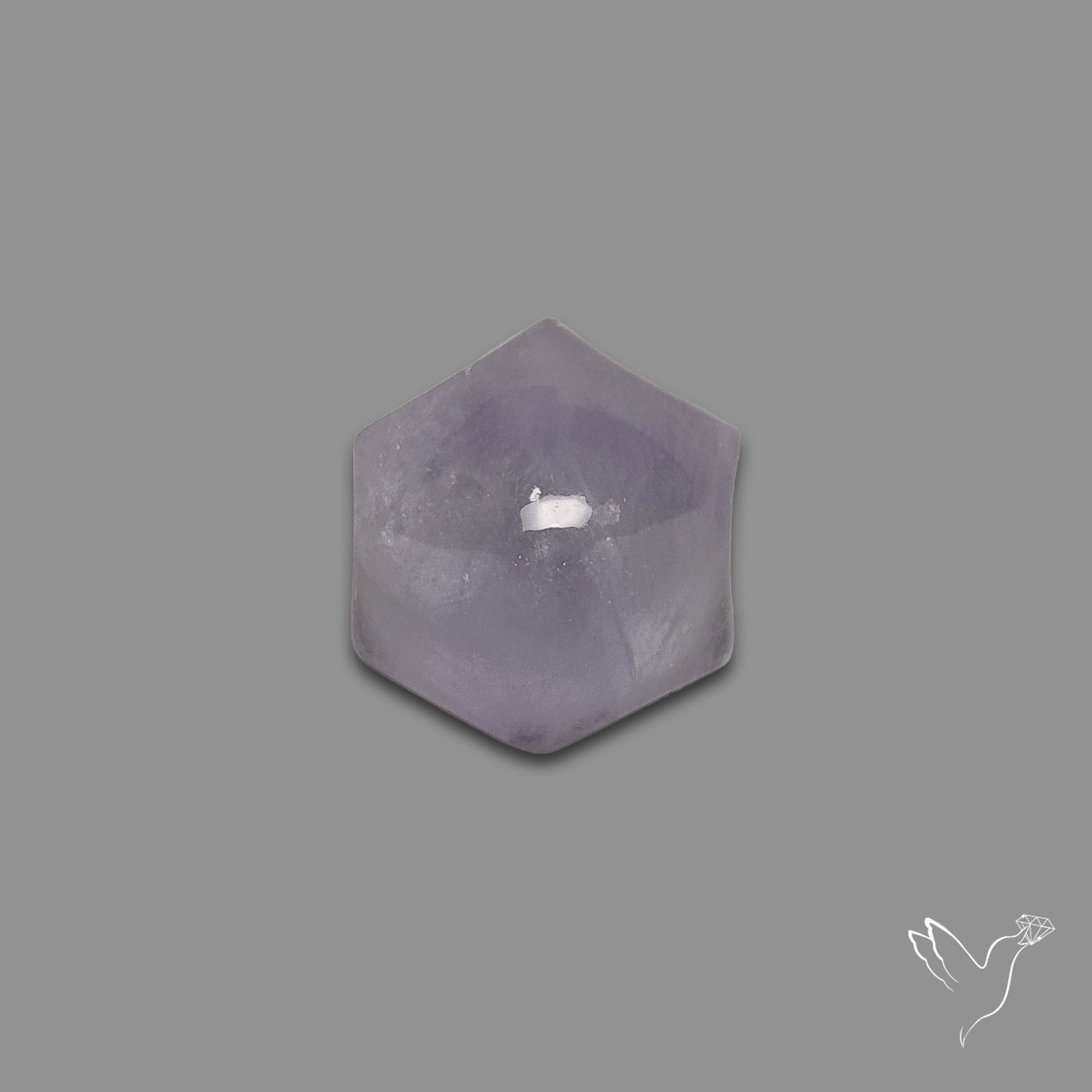 Aqua Fluorite High Domed Cabochon