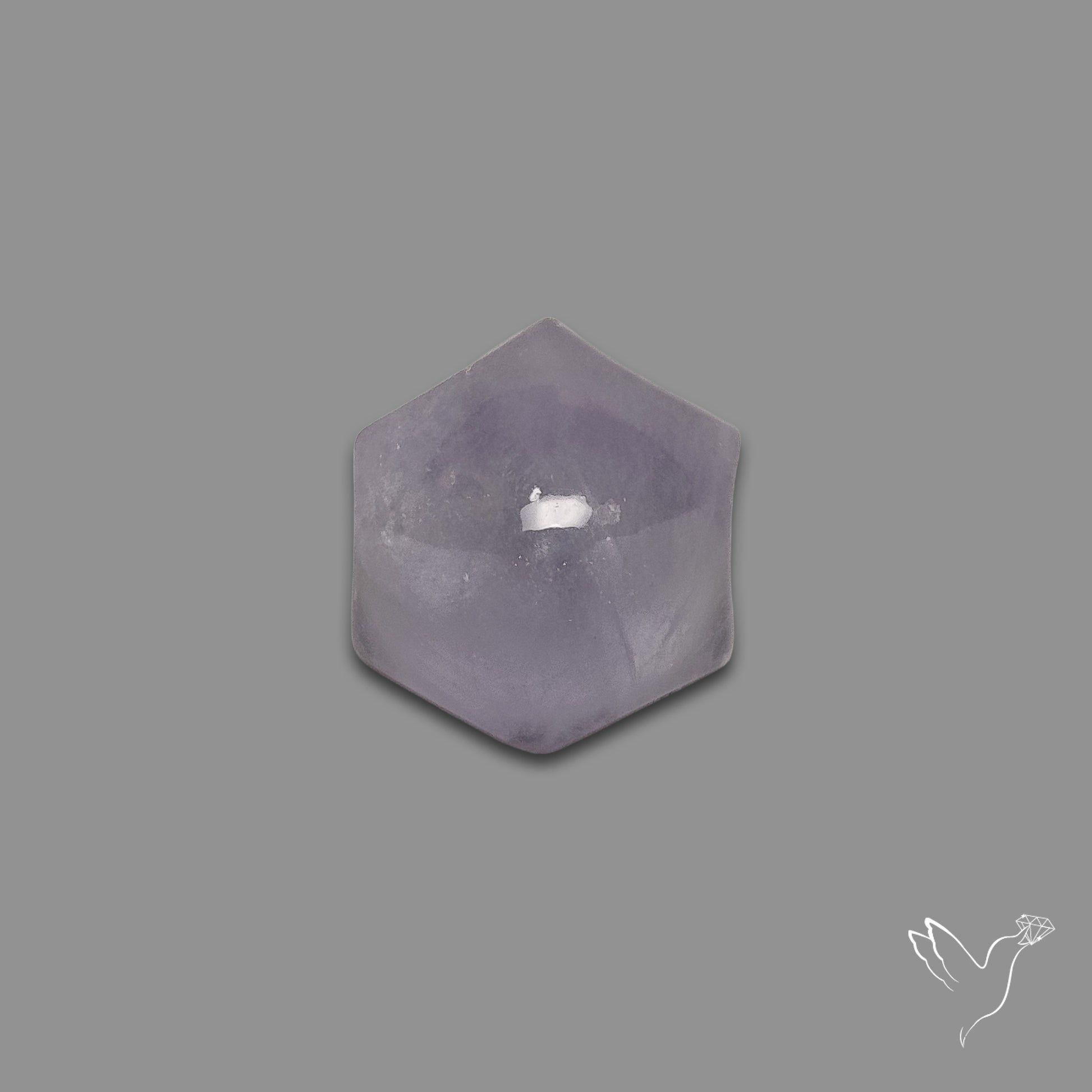 Aqua Fluorite High Domed Cabochon