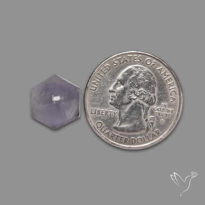 Aqua Fluorite High Domed Cabochon