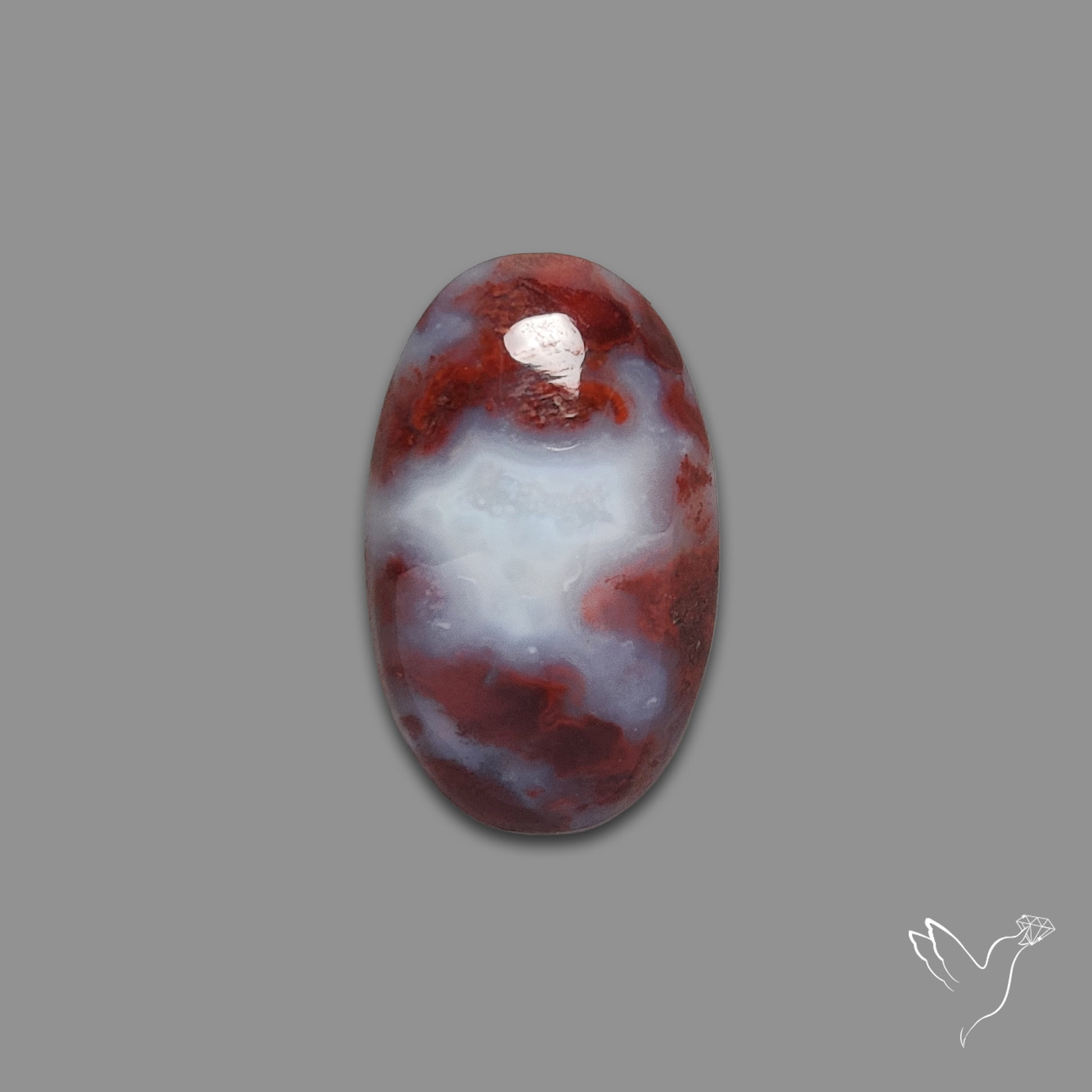 Moroccan Seam Agate Cabochon