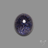 Blue Goldstone Doublet