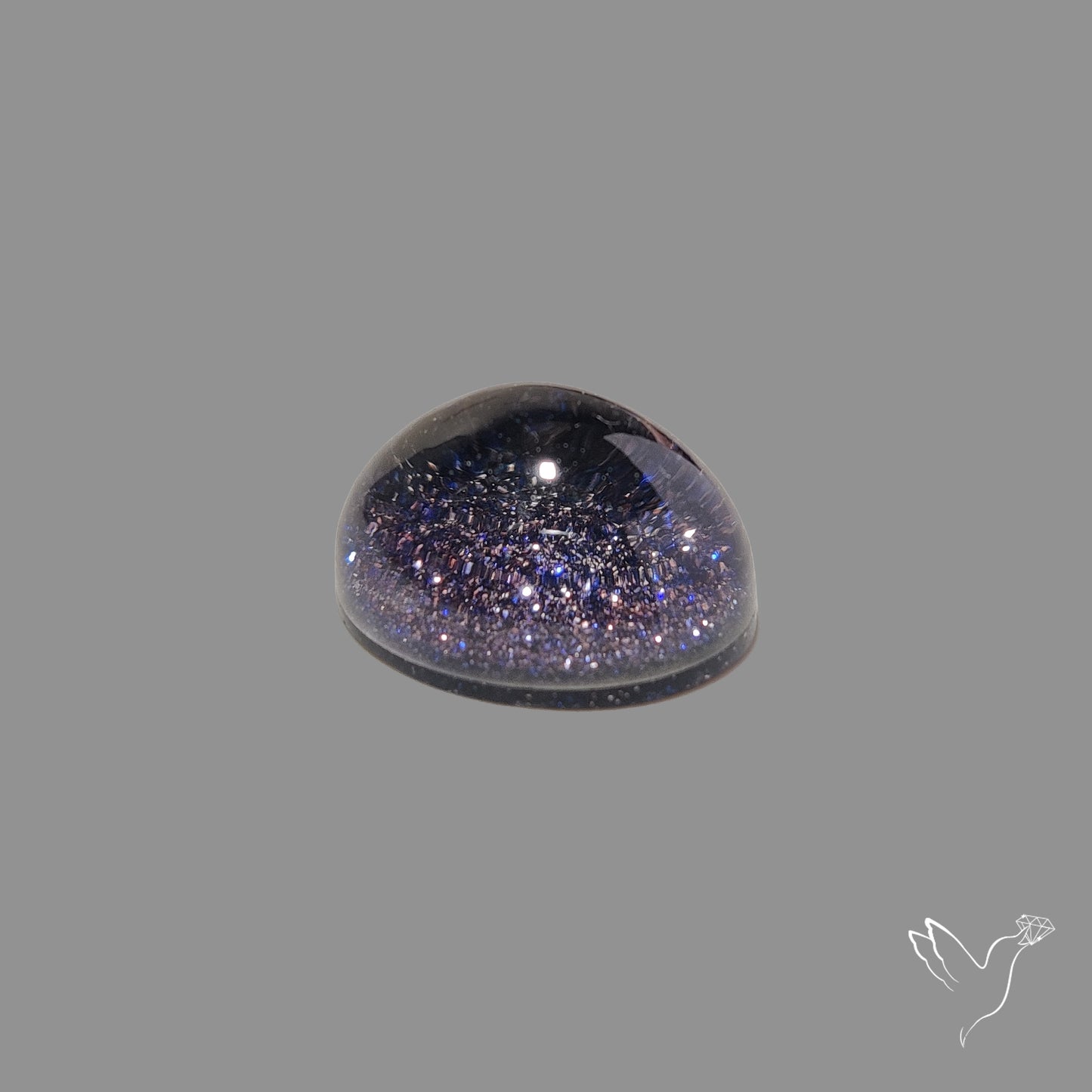 Blue Goldstone Doublet