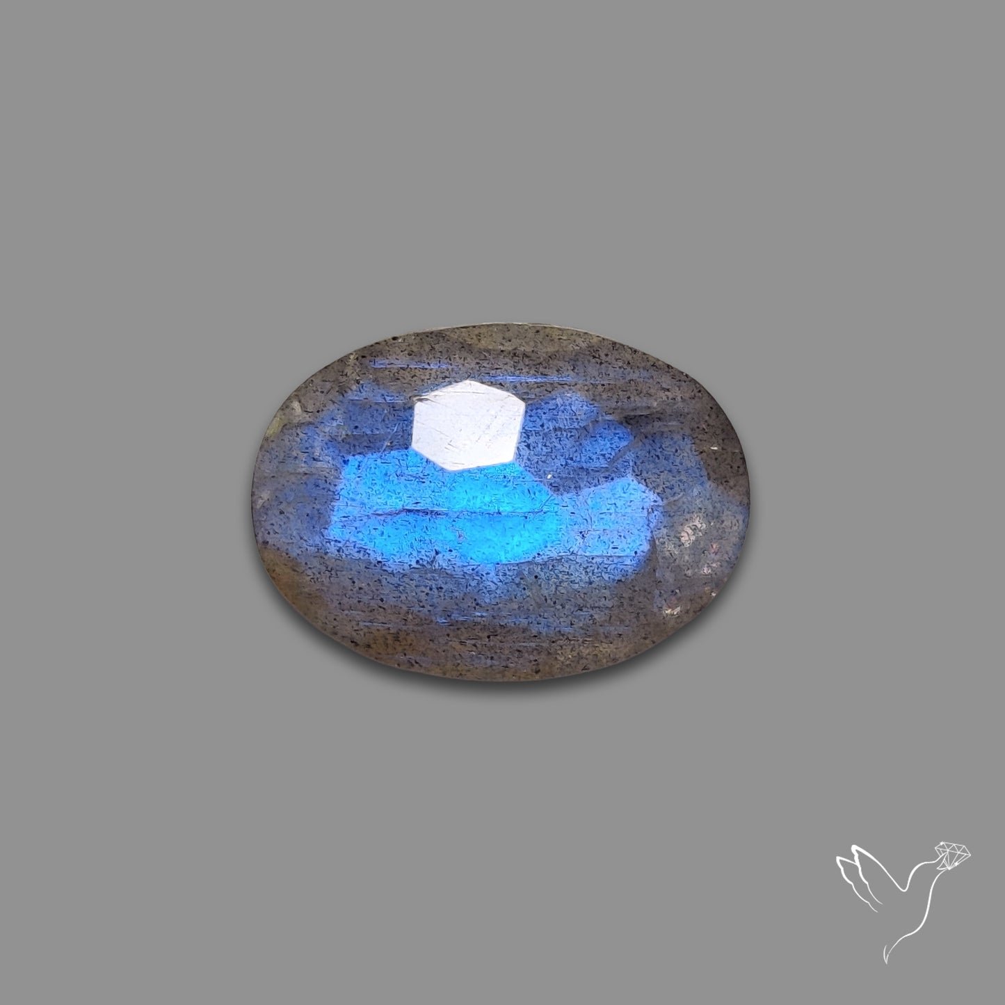Honeycomb Cut Blue Labradorite