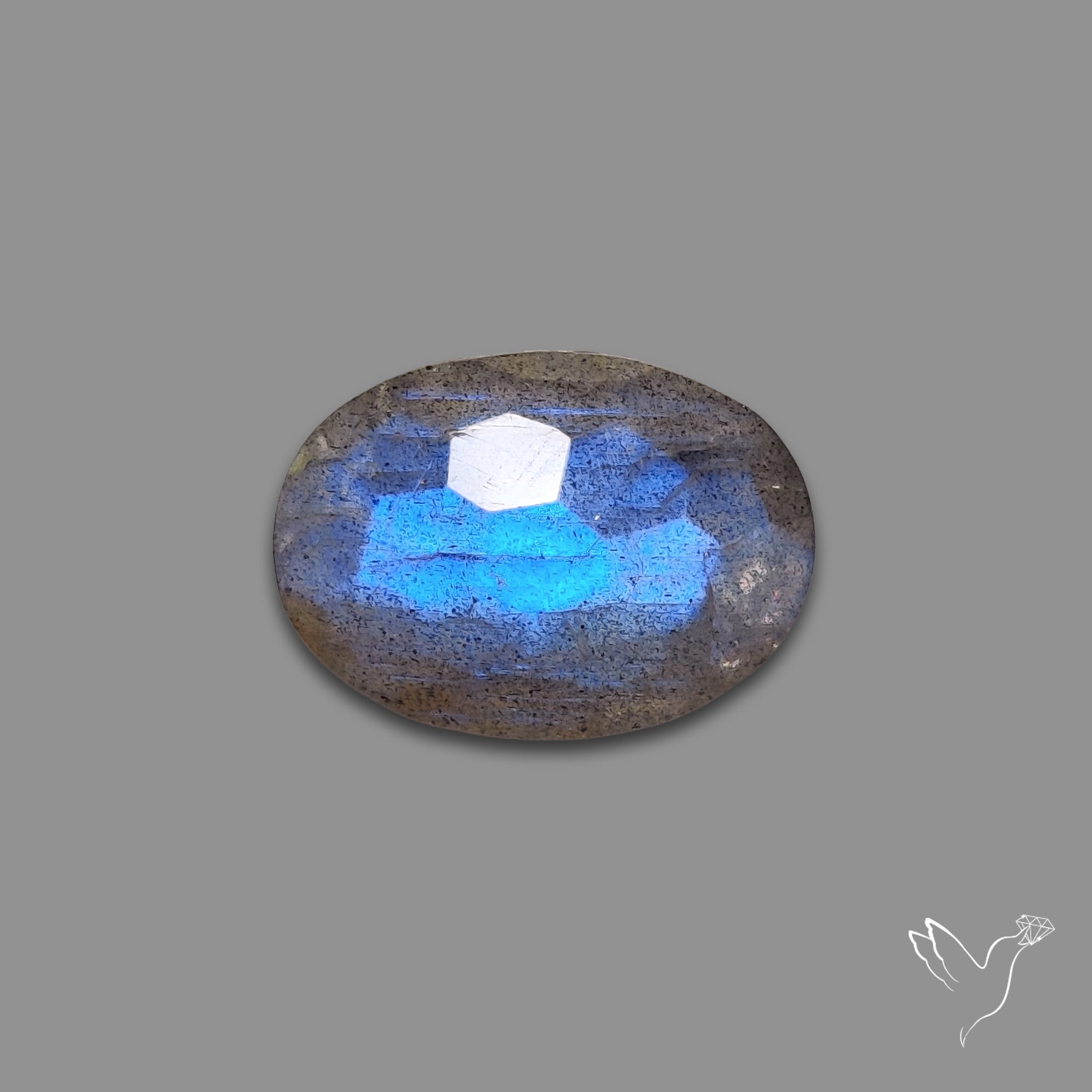 Honeycomb Cut Blue Labradorite