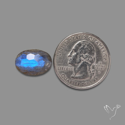 Honeycomb Cut Blue Labradorite