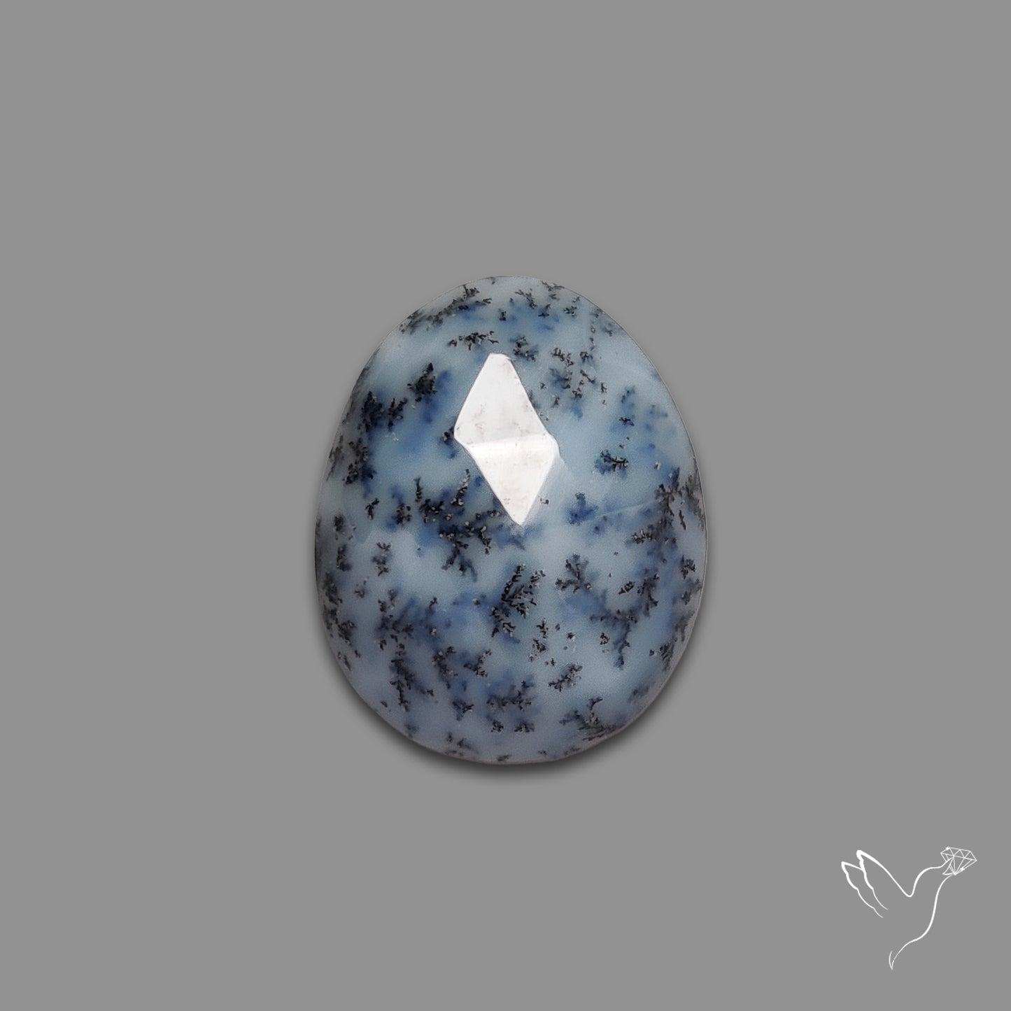 Rose Cut Dendritic Opal