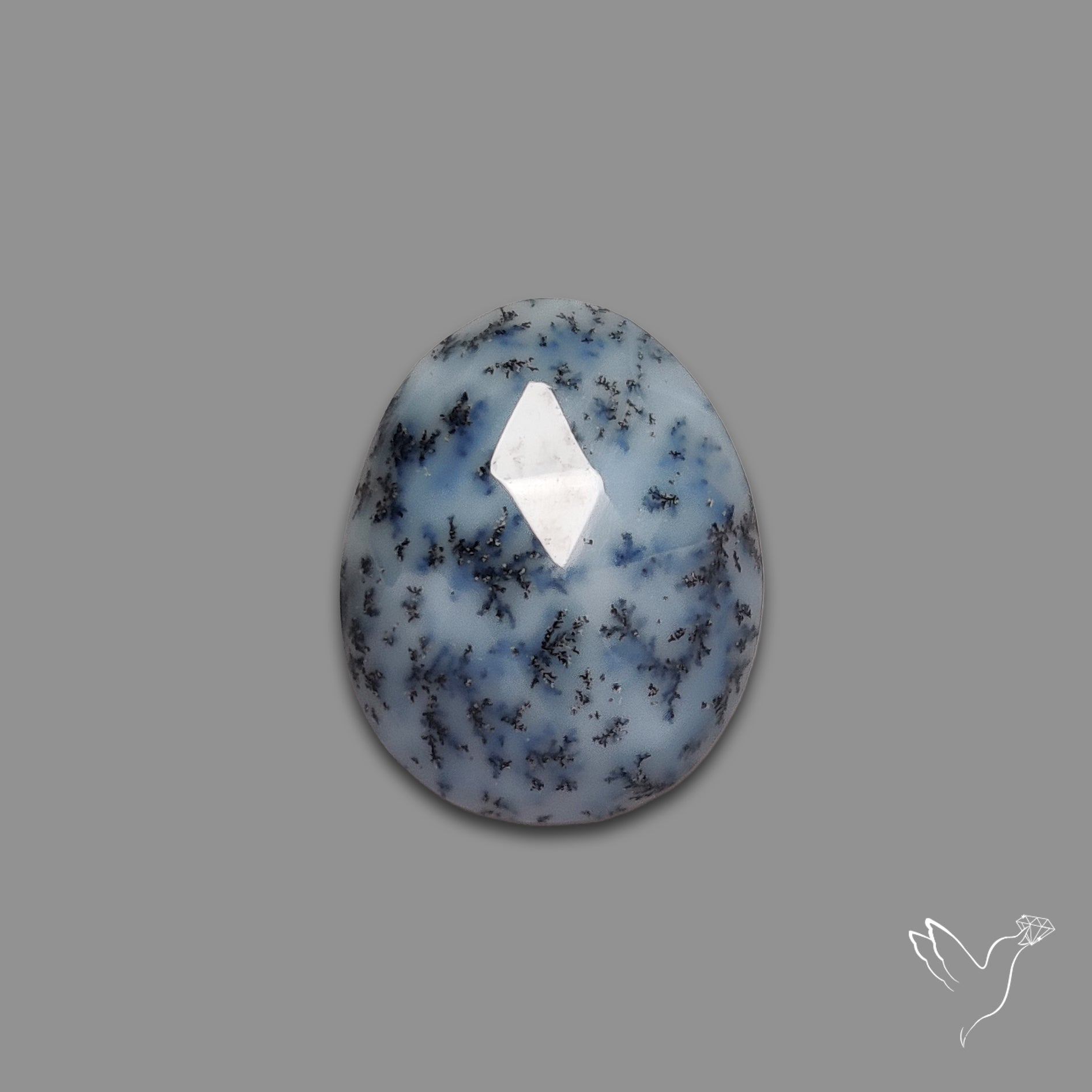 Rose Cut Dendritic Opal