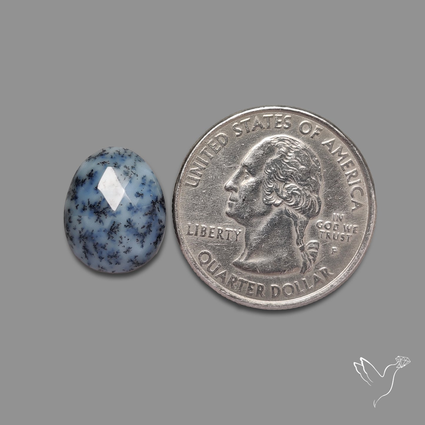 Rose Cut Dendritic Opal