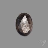 Rose Cut Silversheen Obsidian