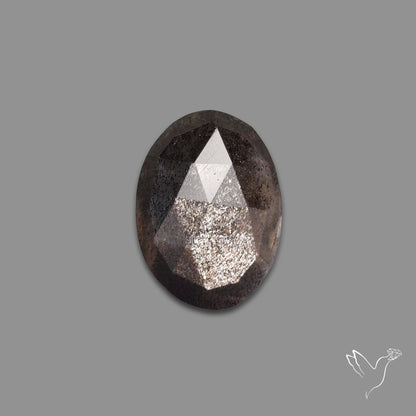 Rose Cut Silversheen Obsidian