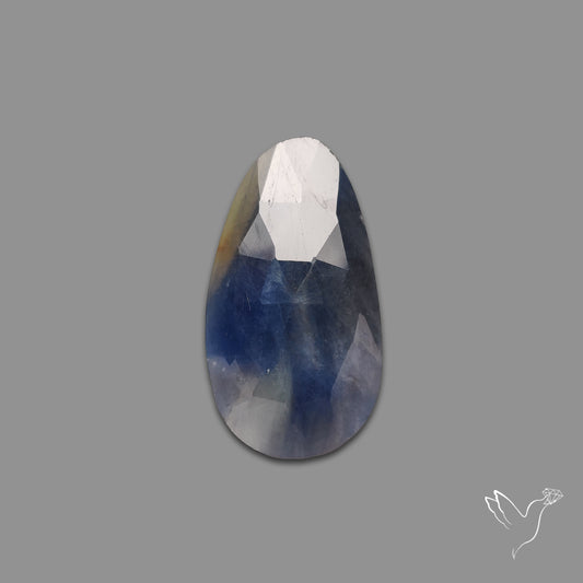 Rose Cut Blue Sapphire