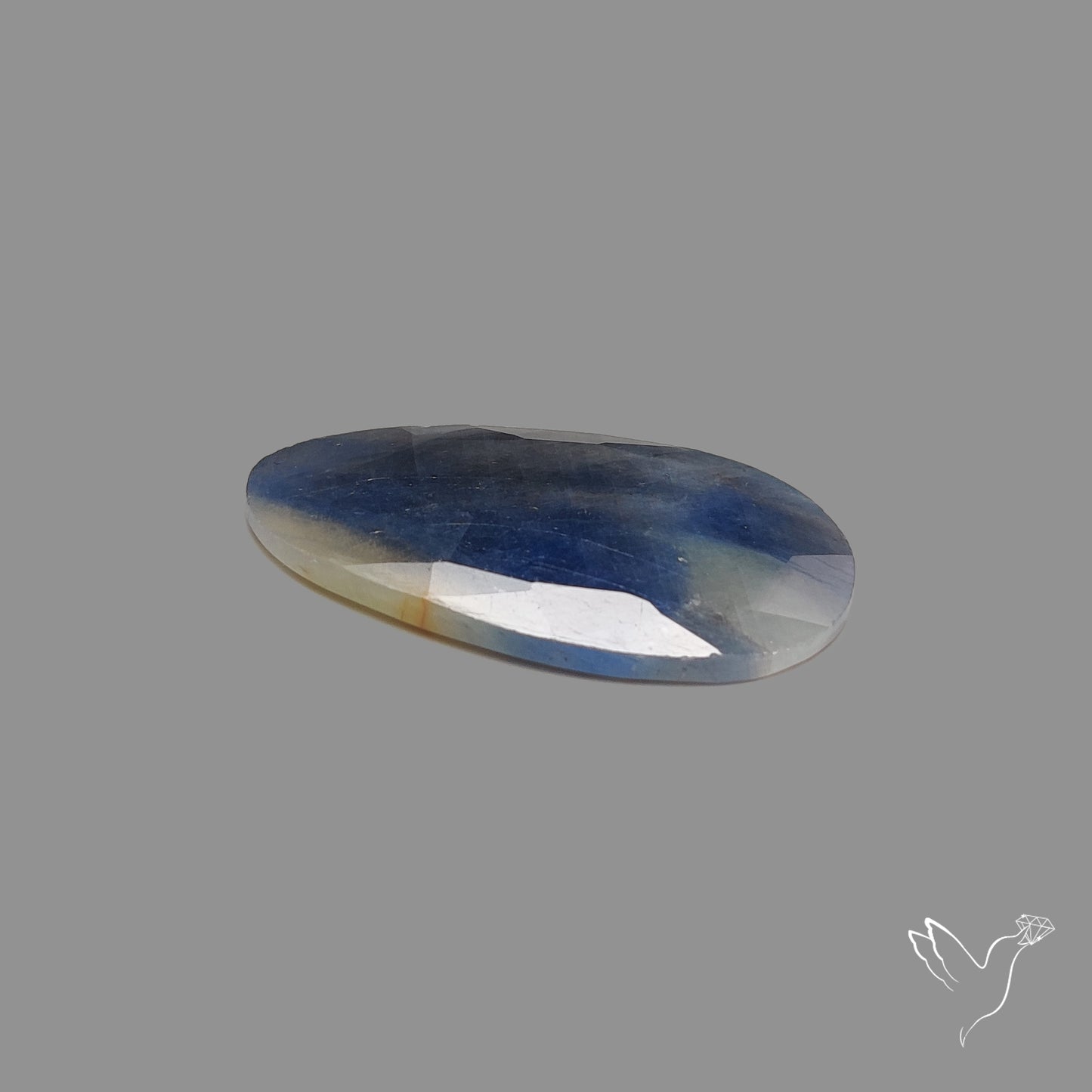 Rose Cut Blue Sapphire
