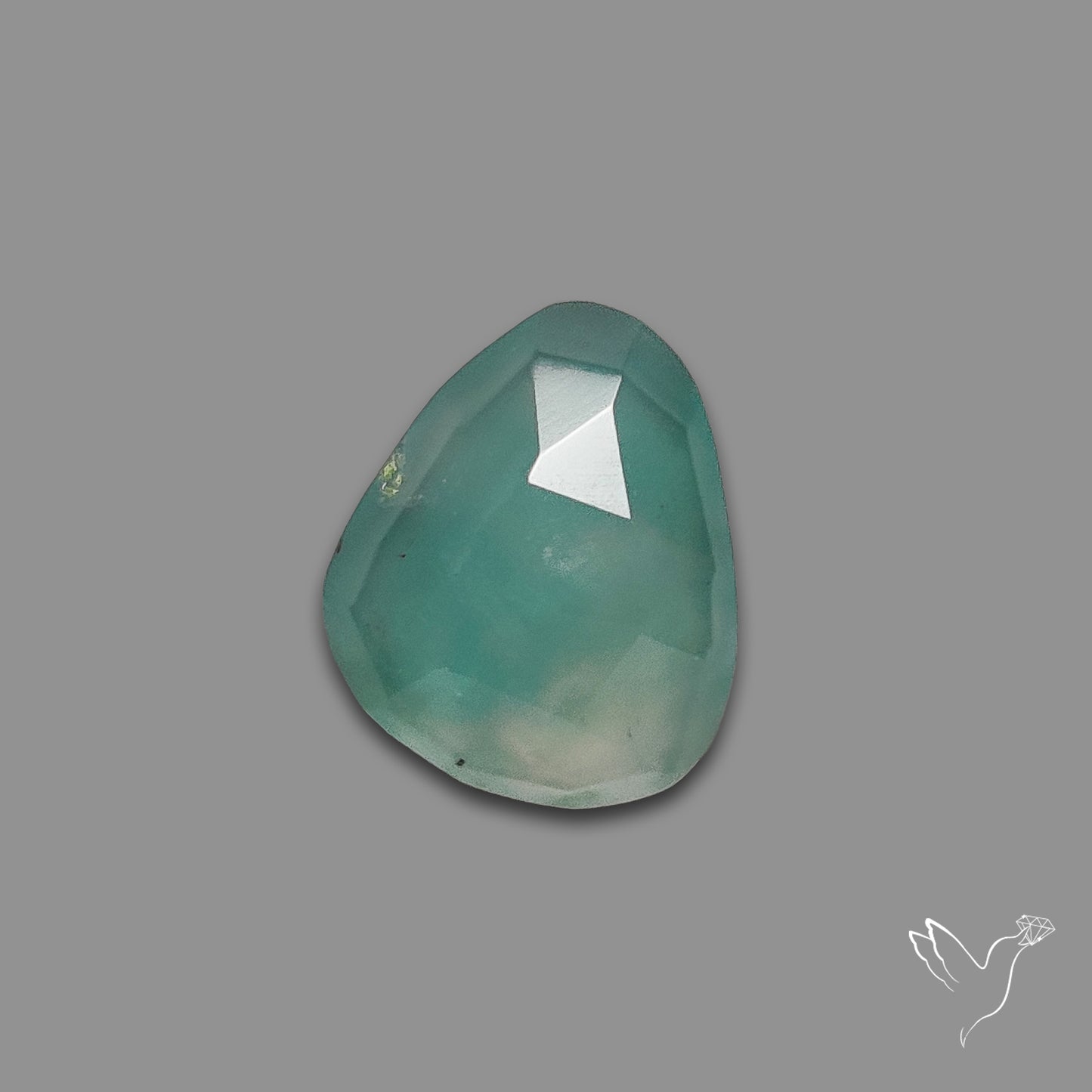 Rose Cut Aqua Chrysoprase