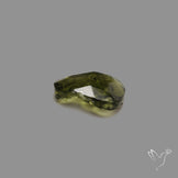 Rose Cut Moldavite (Raw Back)