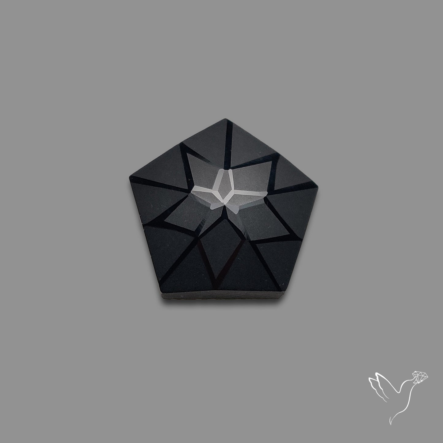 Black Spinel Precision Cut Handcarved