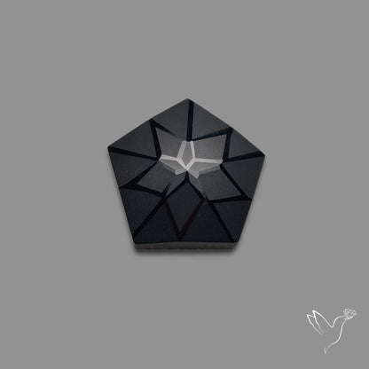 Black Spinel Precision Cut Handcarved