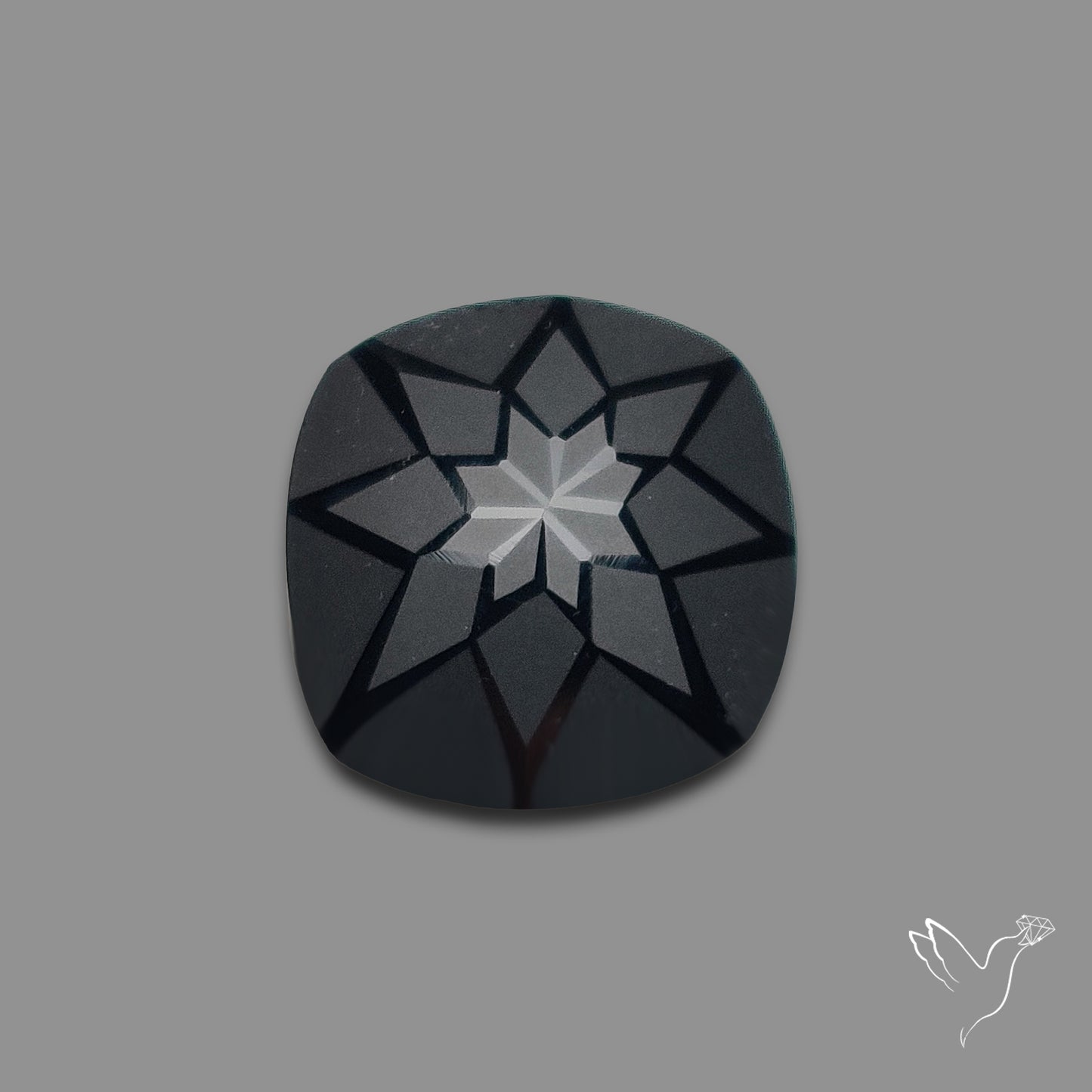 Black Spinel Precision Cut Handcarved