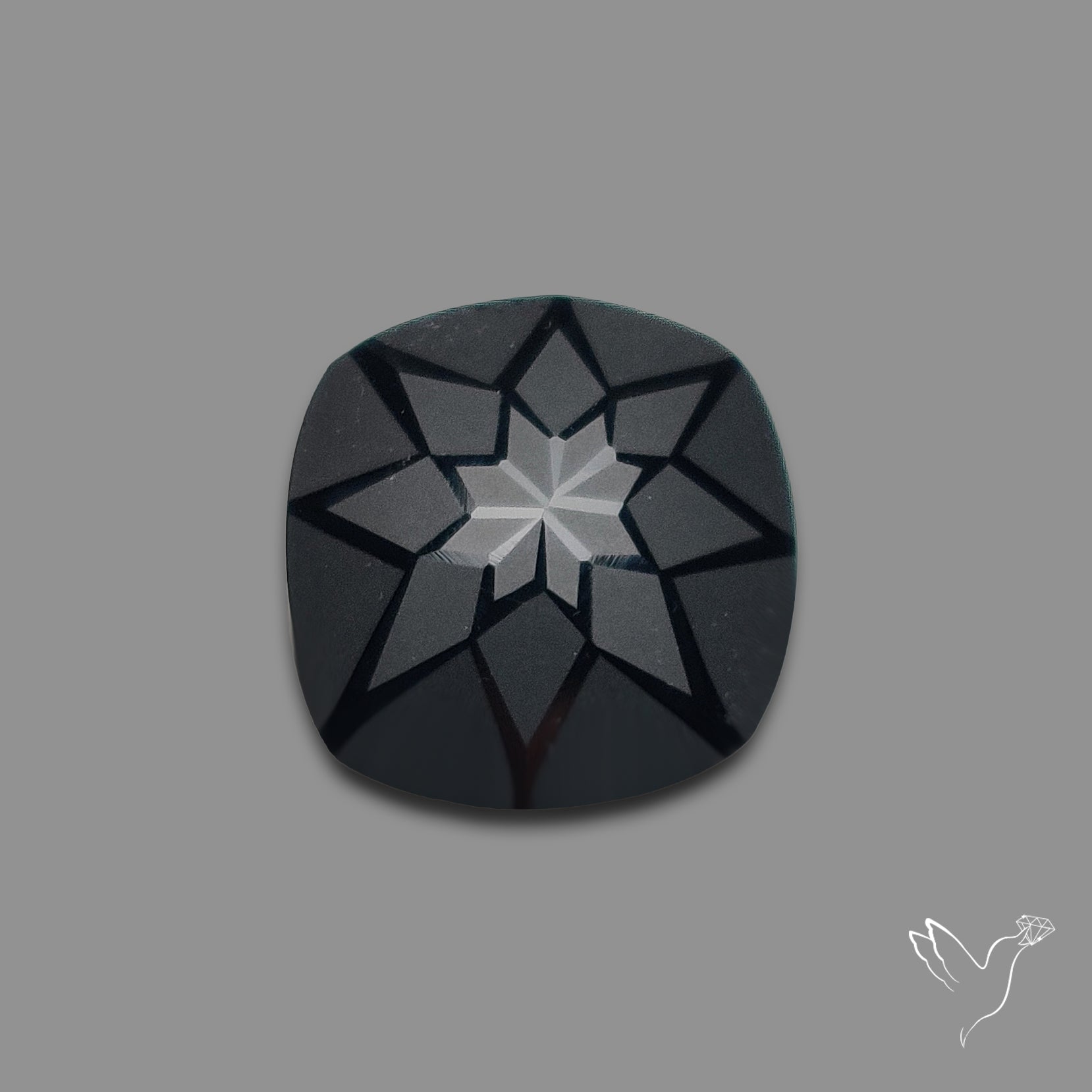 Black Spinel Precision Cut Handcarved
