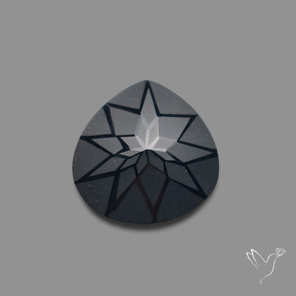 Black Spinel Precision Cut Handcarved